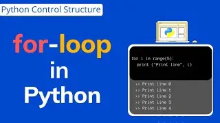 2.Python Programming Beginners Cours 2023: Control Structures 2.10 For loop & examples 2023.