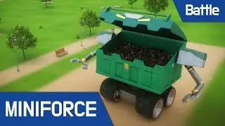 [MiniForce Battle Scene 8] MiniForce VS Trash Mechamon