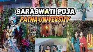 Saraswati Puja 🙏in #patnauniversityhostel #PATNA UNIVERSITY Girls and Boys Hostel#vlog #patna #2026 
