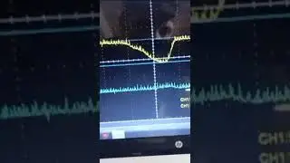Lambdasonden-Messwert auf dem Oszilloskop