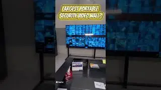 Largest Portable Security Video Wall? #securityfails #security #videowalls #insecuretimes