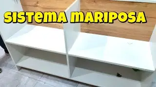 c&oacute;mo hacer la union en cruz o sistema mariposa en mueble de melamina