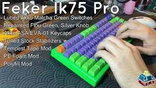 Feker IK75 Pro | Akko Matcha Green | Akko ASA EVA-01