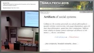 "Agent-based Models for Exploring Social... " Prof. Pietro Terna (SIMULTECH 2015)
