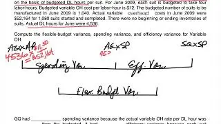 Standard Costing - Variable Overhead Variances