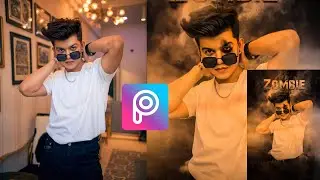 Zombie photo editing tutorial 🧟&zwj;♂️ || PicsArt Zombie photo editing || Riyaz Ali ,cute Tanmoy editing