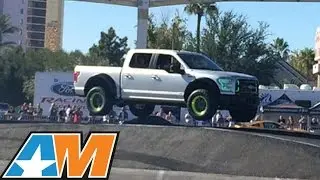 SEMA 2014: 2015 Ford F-150 Ultimate Funhaver Drifting & Jumping!
