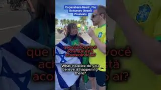Bolsonaristas na praia de Copacabana explicam seu bizarra devo&ccedil;&atilde;o a Israel
