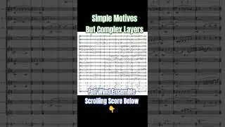 you can create gorgeous & complex textures by layering simple melodies #windensemble #composer