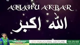 4TH INAUGURAL LECTURE