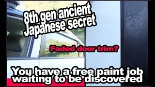 Get a Free Paint Job | 8th Gen Civic | Window Trim Vinyl Removal | OEM Paint Reveal
