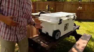 Pelican 80 qt Elite Cooler on wheels(UNBOXING)