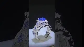 Princess cut Sterling Silver Engagement Wedding Ring Bridal Set