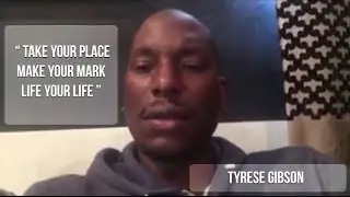 Motivational Speech for Life Success - By Tyrese Gibson