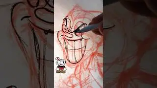 Как нарисовать Джокера в стиле #cuphead #rubberhose #руководствопорисованию #steamboatwillie #бэт...