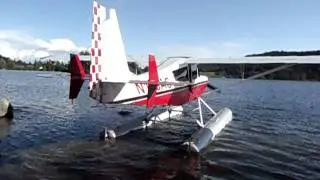 American Champion Scout 8GCBC Seaplane with Idaho Ted #idahoted