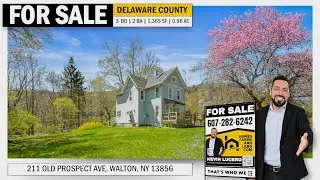 Charming Village Home on Nearly 1 Acre | 211 Old Prospect Ave, Walton NY | Upstate NY Real Estate