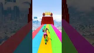 GTA 5 Epic Water Ragdolls | Spider-Man Jumps / Fails ep.16821 #shorts