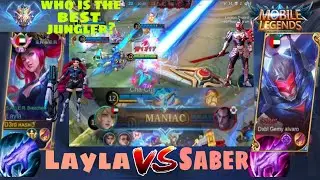 Layla JUNGLE VS Saber JUNGLE MYTHICAL HONOR