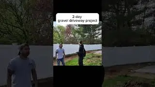 Gravel driveway project