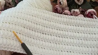 VERY NİCE⚡️VERY EASY💛 for Beginners! Crochet Tutoria!lPattern for babyblanket,vest,shawl sweater,