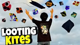Catching Kites From Roftop 😁|| Lush Hawa Mai Cross Paich End Kr Dia Aj😱New video !
