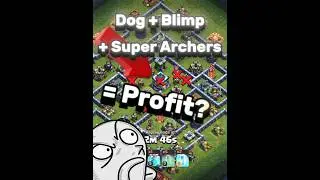 Super Archers Blimp TH13 Profit? Attack Strategy #coc #clashofclans