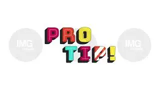 Animated word pro tip in bold typography