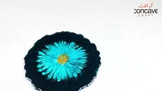 Resin Art Tray- Black and Green