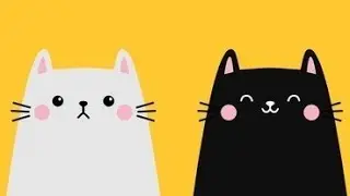 Cartoon for YouTube Kids: watch the silly cat dash past a giggling doggy squad .