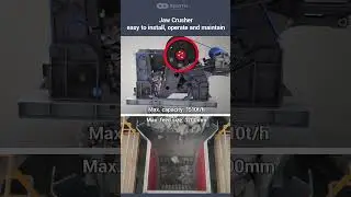 How does a jaw crusher work? #jawcrusher #workingprinciple #3danimation