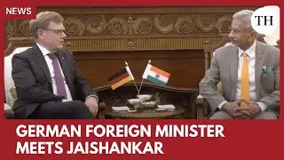 Министр иностранных дел Германии Йоханн Вадепул встречается с Джайшанкаром во время визита в Индию