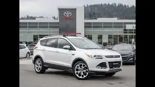 Biały używany Ford Escape Titanium Walkaround z 2013 roku - Kelowna Toyota