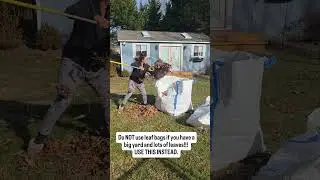Прекратите использовать эти надоедливые бумажные мешки для листьев и газона! Эти гораздо лучше!