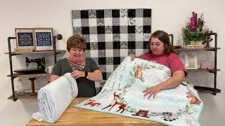 Minky Baby Milestone Forest Animal Panel Quilt