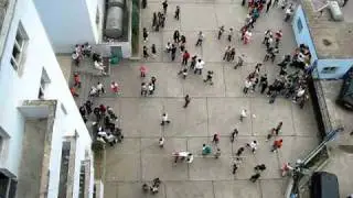 school yard next to apartment durres albania stop motion children playing