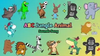 ABC Jungle Animal Sounds Song | ABC Learning For Toddlers | Alphabet Animals | Little Puppy Learn