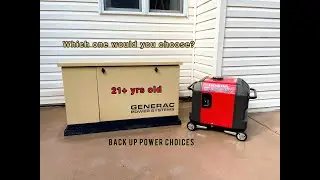 Whole house generator or portable generator. What is best for your situation.