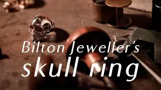 ハンドメイド シルバーアクセサリー　Chris Bilton Jewellery [skull ring] 4Kmovie by SONY&alpha;7III