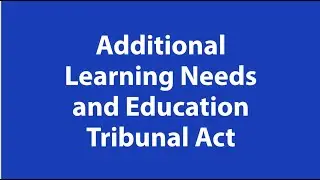 Governor Drop In Session: Additional Learning Needs and Educational Tribunal Act Update