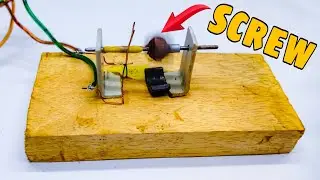DIY DC Motor with Screw Nails (part-1).