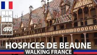 Beaune, France - HOSPICES DE BEAUNE interior - walking France tour