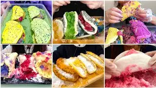 TRENDY ICE || TACOS SHAPED ICE EATING part-1 || Only Bites 🌮