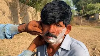 ASMR fast and aggressive fast shaving 🪒 cream With Barber is Old