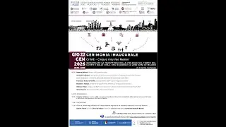 22.1.26 CERIMONIA INAUGURALE: saluti istituzionali