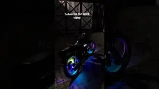 New trending multicolour wheel  light #splendormodified #automobile