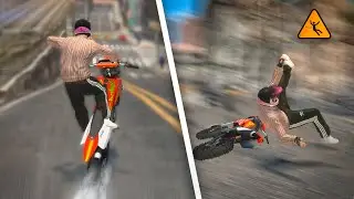 GTA IV - Brutal Motorcycle Ragdolls #16 (Euphoria Physics)