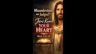 Misunderstood and Judged? Jesus Knows Your Heart | Mark 3:22&ndash;30 #FaithOverFear #Reflections #fypシ
