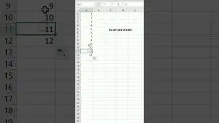 Sequ&ecirc;ncia de n&uacute;meros no Excel #shorts #excel #aprenderexcel