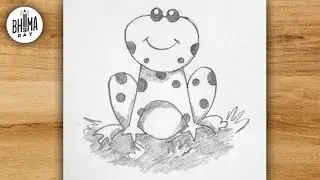 How to draw a frog easy || Cute frog drawing
